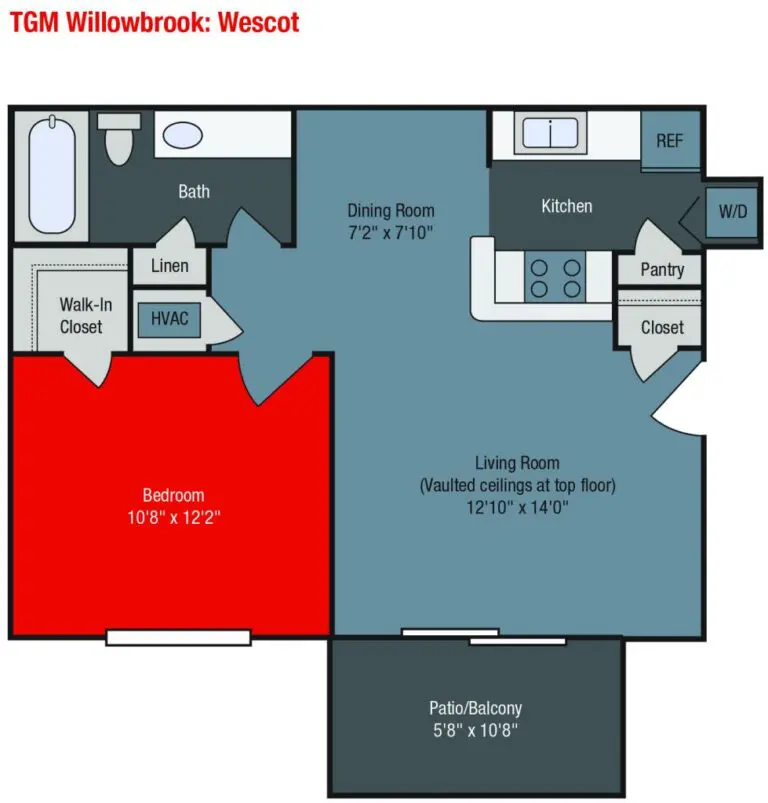 Apartments For Rent TGM Willowbrook - Wescot ...